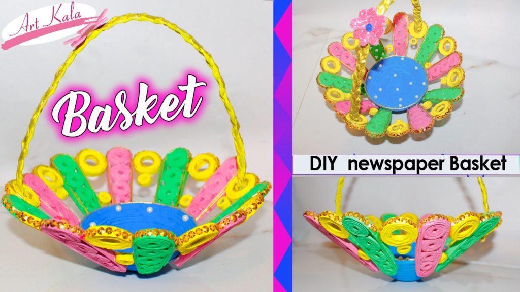 Learn how to make Newspaper Basket step by step