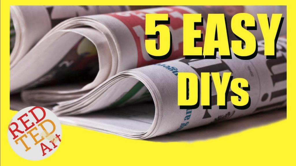 5 DIY Creative Ideas with Newspapers – Newspaper DIYs & Hacks – Best from Waste