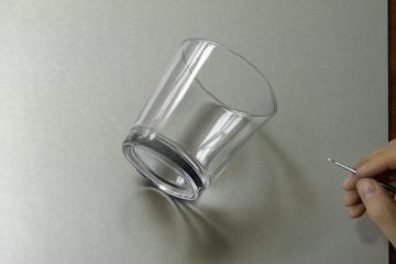 How to draw Glass 3D Art