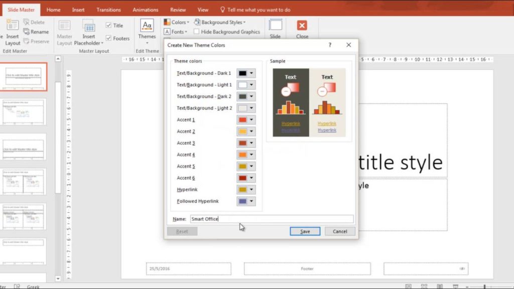 How to create a PowerPoint Template – make your own Slide Background